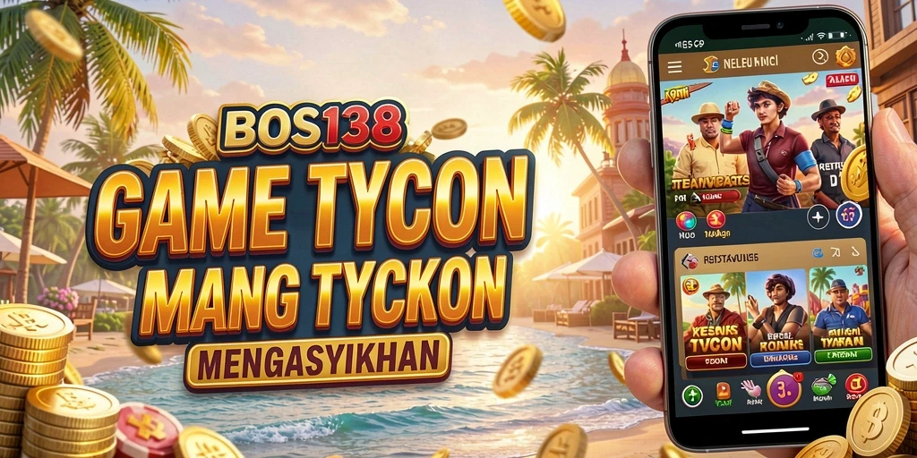 Screenshot utama BOS138 menunjukkan gameplay seru dalam manajemen bisnis Tycoon.