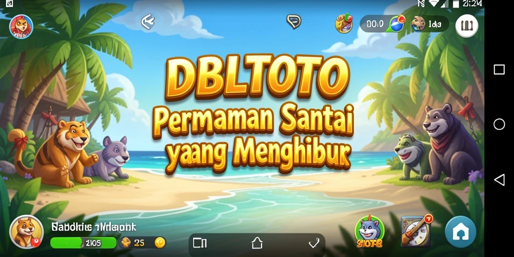 Tangkapan layar utama DBLTOTO menampilkan momen seru dalam gameplay Casual.