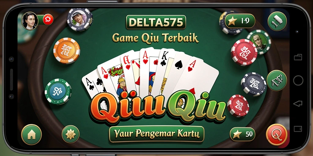 Tampilan gameplay QiuQiu yang dinamis dan menarik.