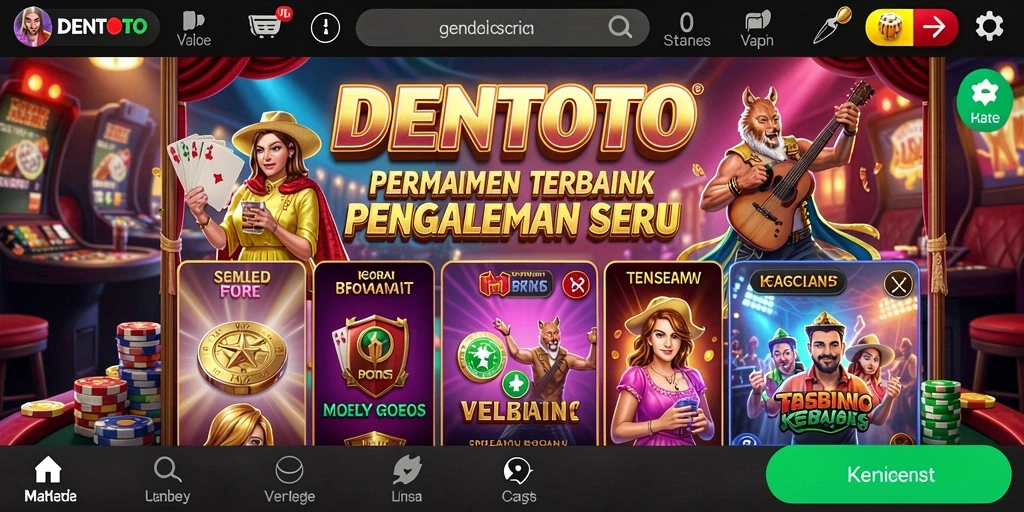 Screenshot dari gameplay DENTOTO yang seru dan mendebarkan.