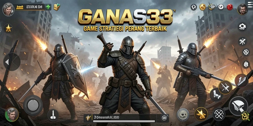 Screenshot gameplay SLG menampilkan pertempuran epik dan strategi cerdas.