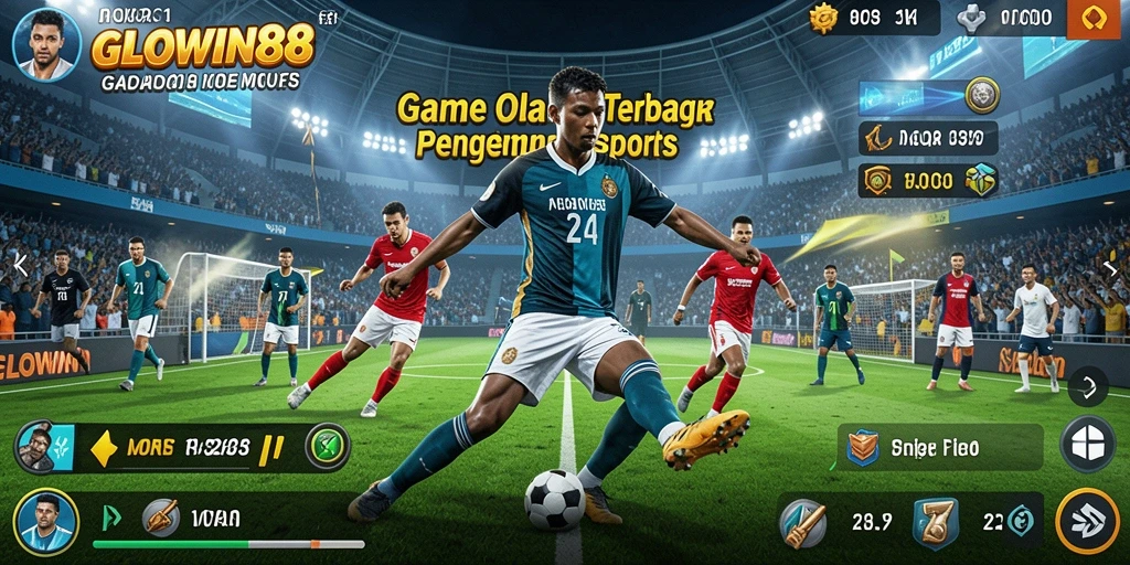Screenshot GLOWIN88 menampilkan aksi olahraga yang mendebarkan.