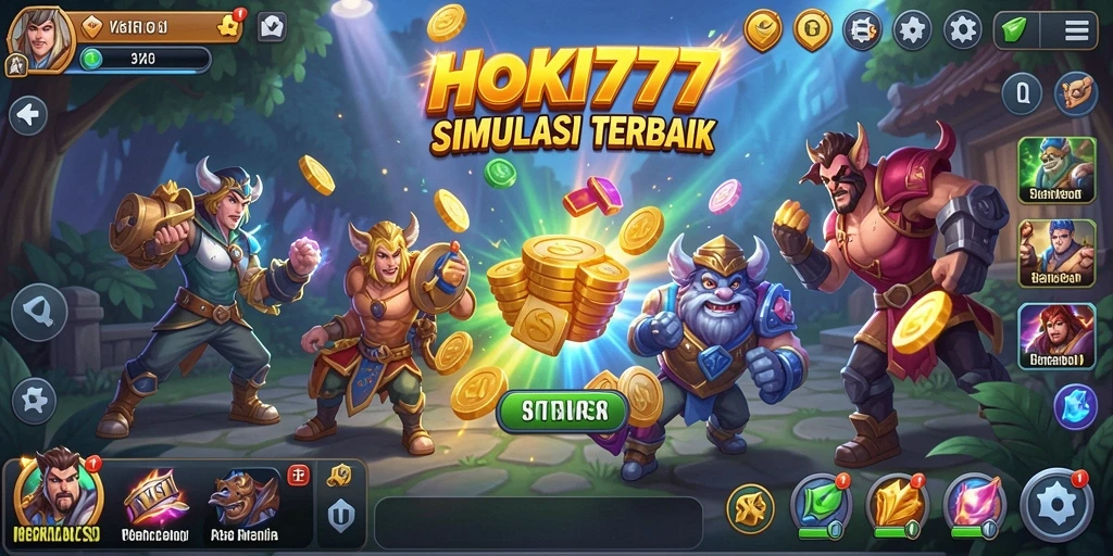 Tampilan gameplay HOKI777 yang menarik dan interaktif
