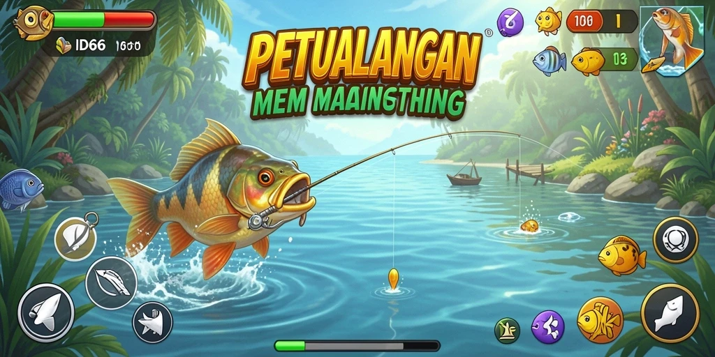 Tangkapan ikan besar dalam gameplay yang memukau di ID66.