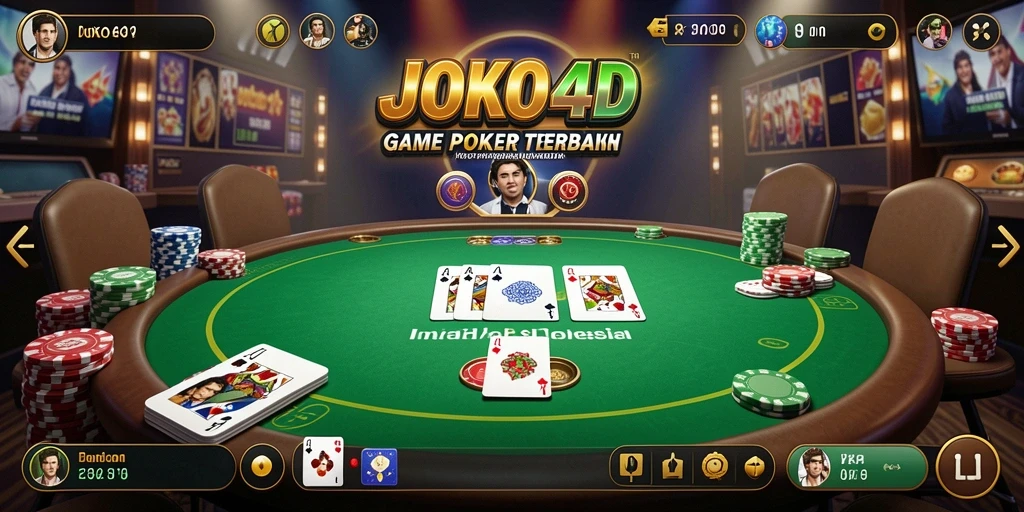 Tampilan menarik gameplay Poker di JOKO4D dengan aksi seru.
