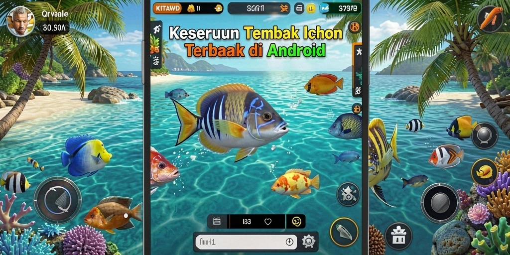 Gameplay seru Tembak Ikan di KITAWD dengan grafis menawan.
