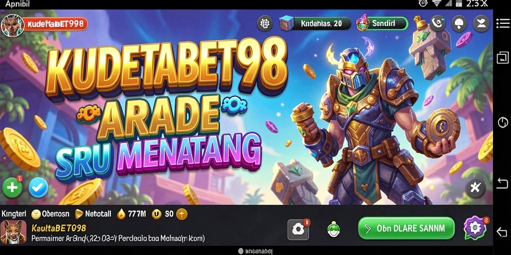 Tampilan seru gameplay KUDETABET98 dengan rintangan menantang.