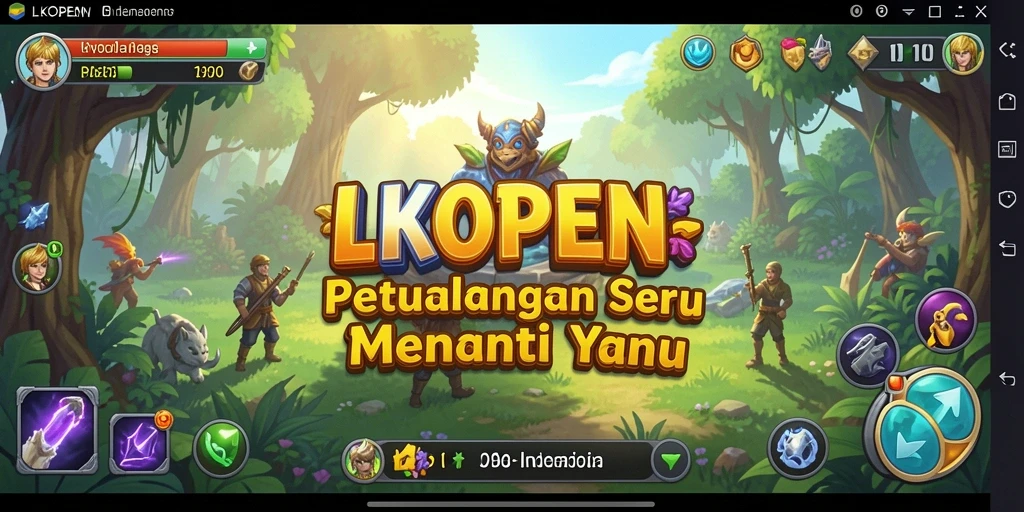 Tampilan gameplay LKOPEN yang memukau dan penuh petualangan.