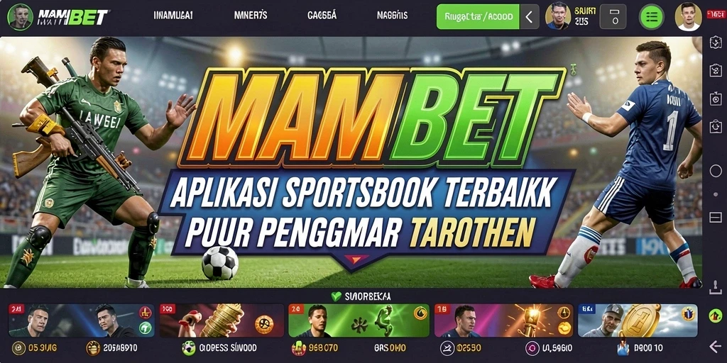 Screenshot utama MAMIBET menampilkan antarmuka taruhan olahraga yang menarik.