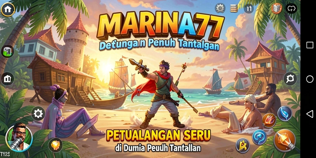 Tampilan gameplay <strong>MARINA77</strong> yang menakjubkan dan menyenangkan.