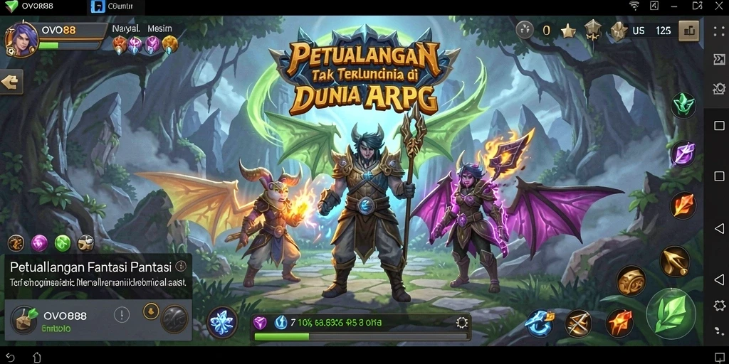 Tampilan menawan gameplay ARPG OVO88 dengan petualangan seru.