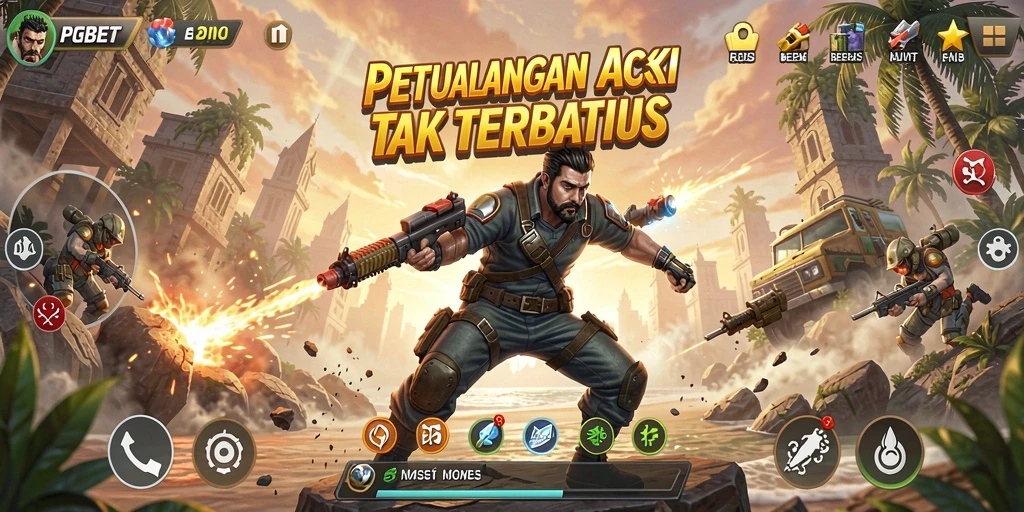 Tampilan gameplay PGBET yang penuh aksi dan petualangan.