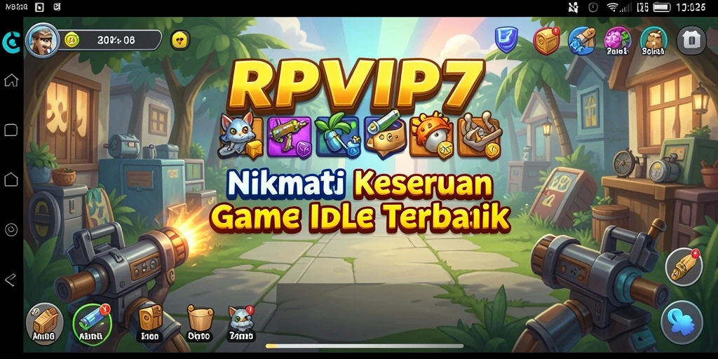 Tampilan gameplay Idle yang menarik dalam RPVIP7.