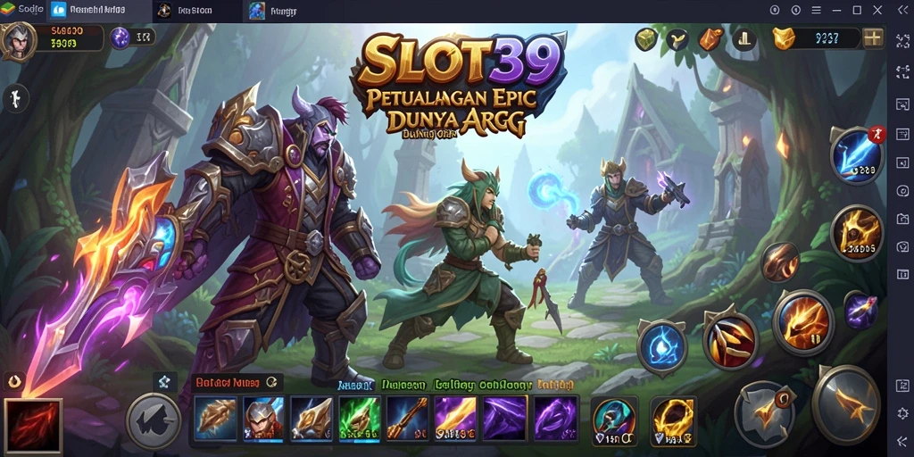 Tampilan gameplay SLOT39 yang mendebarkan dalam pertempuran ARPG.