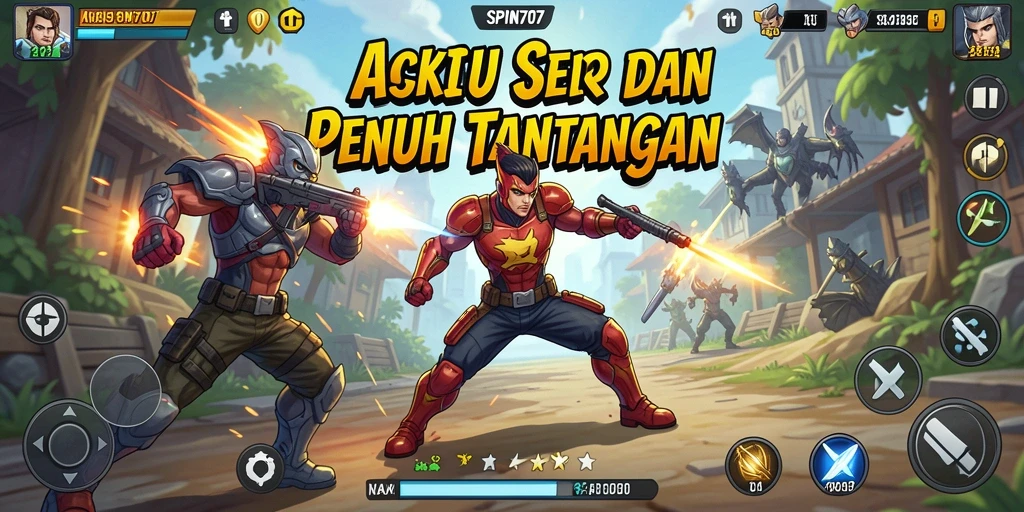 Tampilan gameplay SPIN707 yang penuh aksi dan menegangkan.