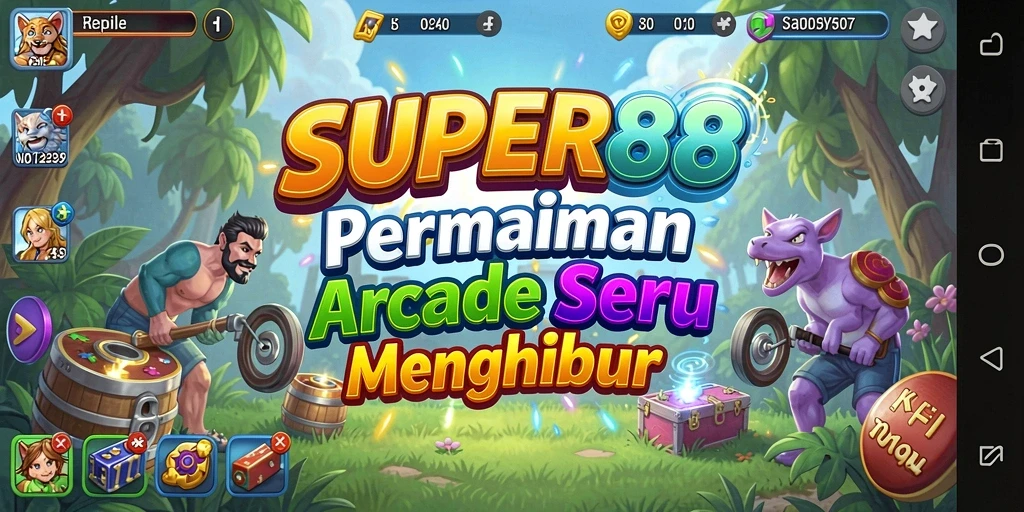 Tampilan gameplay SUPER88 yang menegangkan dan seru.