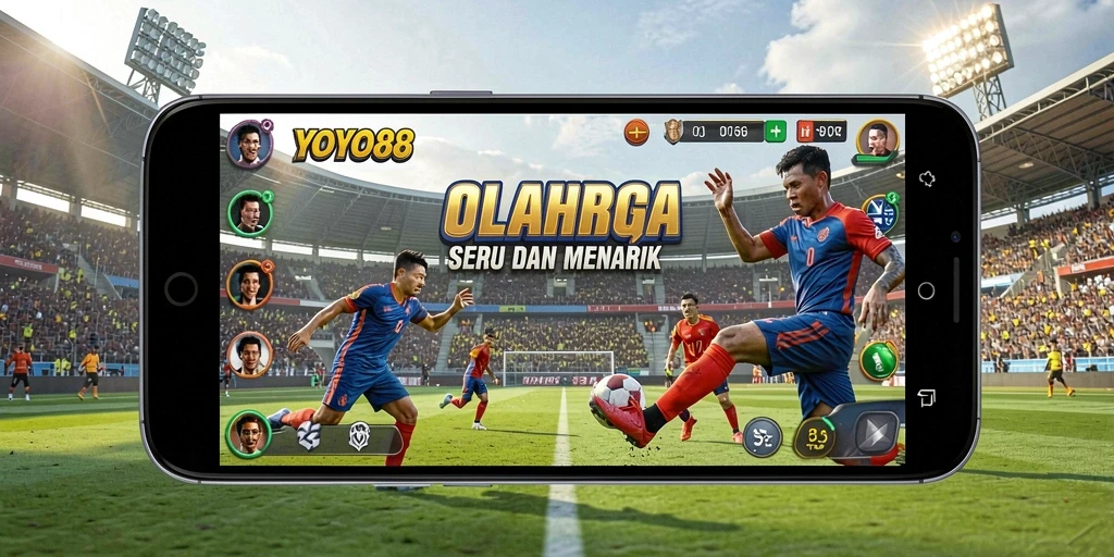 Gameplay seru dengan berbagai mode olahraga menarik.